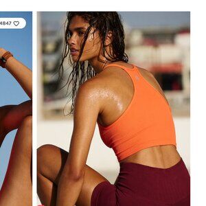 FREE PEOPLE MOVEMENT ORANGE SPORTS BRA, size small